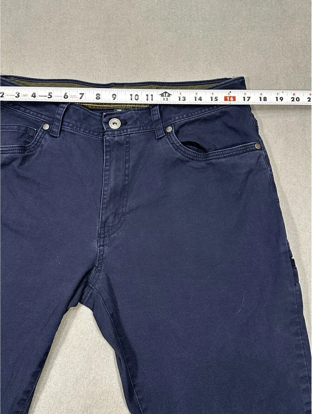 G.H. Bass & Co Men’s Navy Slim Fit Pants 33x28.5 Stretch Cotton Casual